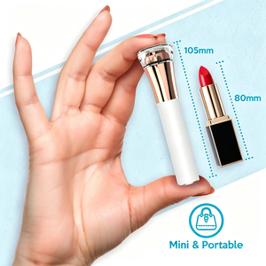 Mini-tondeuse électrique portable compacte pour femme, pour poils du nez, sourcils, contour des yeux et du dessus des lèvres, élimination des poils de pêche. - Product Image 5