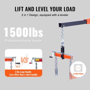 Grúa Hidráulica Plegable de 2 Toneladas/4400 LBS para Elevación de Motores, Tipo Cherry Picker - Product Image 4