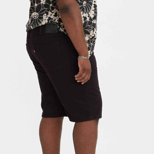 Shorts en jean bleu clair pour homme, coupe ample, jambe droite, taille mi-haute, fermeture éclair, style décontracté streetwear, en coton respirant – Nouvelle collection très prisée - Product Image 6