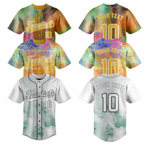 Fabricant de maillots de baseball OEM, uniformes d'équipe sur mesure, grandes tailles, 100% polyester, respirant, séchage rapide, entraînements et matchs - Product Image 1