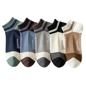 Chaussettes montantes en coton peigné pour hommes, haute qualité, personnalisées, tricotées, décontractées, streetwear, résistantes aux déchirures, pour usage professionnel - Product Image 2