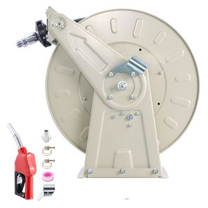 Avvolgitubo Carburante Resistente 3/4" x 33 Ft, Avvolgimento Automatico a Molla, 300 PSI, Acciaio al Carbonio - Product Image 1