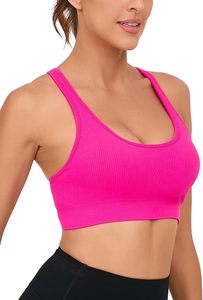 Soutien-gorge de sport pour femme, écologique, respirant, tissu avancé anti-humidité, maintien élastique élevé, confortable, fermeture avant - Product Image 3