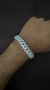 Custom 14mm Lab Grown Diamond Cuban Link <b>Bracelet</b> 10k 14k 18k VVS1 Prong <b>Set</b> Iced Men's Gift Rhodium Plated Wholesale B2B - Product Image 4