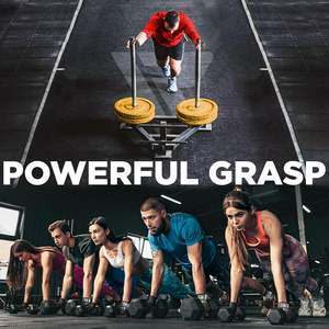 Guantes de Gimnasio, Antideslizantes, Acolchados, Protección Completa de la Palma, para Fisicoculturismo, Medios Dedos, para Hombres y Mujeres, Ciclismo, Remo, Escalada - Product Image 6