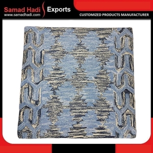 New Design Wool Tufted Pattern <b>Carpet</b> Factory Supplier Sale Handcrafted Embroidered Artisans Loop Pile Cotton Area Rug Wholesale - Product Image 2