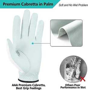 Gants de golf en cuir pour homme, main gauche, en peau de mouton pure et douce, respirants, pour le sport en extérieur - Product Image 4