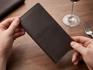 Porta-Cuadernos Magnético de Cuero Genuino Duradero para Restaurantes, Presentador de Facturas, Libreta de Tarjetas para Cafeterías al por Mayor LBH-0050 - Product Image 5
