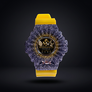 Montre unisexe haut de gamme avec cadran en diamant glacé, bracelet en acier inoxydable personnalisable, verre saphir, résistance à l'eau 10 bars, fabriquée par un fabricant - Product Image 1