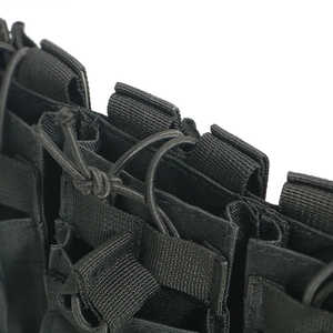 Bolsa Utilitaria de Triple Compartimento Compatible con MOLLE, Organizador Abierto para Herramientas de Exterior, Accesorios de Camping - Product Image 2