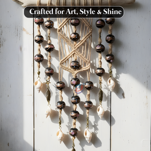 Cuentas Sueltas de Vidrio Lampwork Negro Hechas a Mano de 12 mm |   Suministros para Manualidades y Fabricación de Joyería, Hilo de 8 Pulgadas - Product Image 4