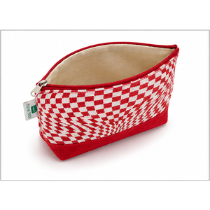 Pochette de maquillage en jute personnalisée avec fermeture éclair 24x12x6 cm, trousse de toilette de voyage, fournisseur en gros OEM ODM, marque privée - Product Image 5