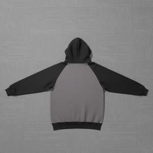 Sudaderas con capucha para hombre de alta calidad, color gris oscuro, tejido transpirable, bolsillo tipo canguro, estilo holgado, para uso en invierno. - Product Image 3