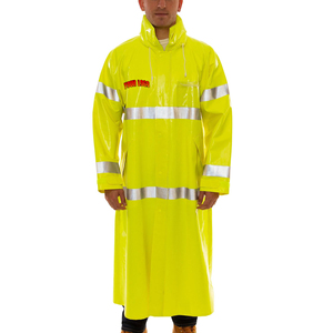 OEM High Vis Rainwear Waterproof Reflective Safety <b>Jacket</b> with Hood for <b>Construction</b> and Traffic <b>Work</b> Use - Product Image 1