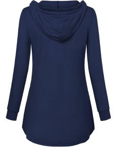 เสื้อฮู้ดดี้ผู้หญิงแขนยาวผ้าไม่ทอ คอลเลคชั่นฤดูหนาว แห้งเร็ว ระบายอากาศดี สไตล์ลำลอง มีโลโก้ด้านหน้า ลดราคาพิเศษ - Product Image 2