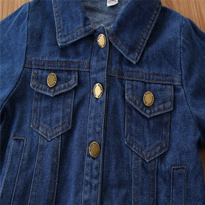 New Autumn <b>Denim</b> <b>Jacket</b> for Boys and Girls Small and Medium Collar Long Clothing Length - Product Image 6