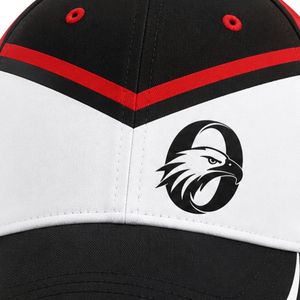 Black Red Cricket <b>Cap</b> Adjustable <b>Baseball</b> Style Sports Hat Outdoor Match Headwear Team Training Apparel Casual Wear - Product Image 4