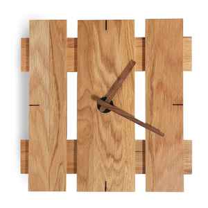 Reloj de Pared de Diseño Moderno y Sencillo, Decoración para el Hogar, Reloj de Pared Rectangular de Madera para Sala de Estar - Product Image 1