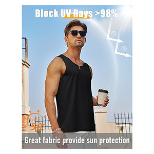 Men’s Sleeveless Gym Tank Top – Quick Dry Breathable Fitness Shirt – Lightweight Running Workout Vest for Training & Sports - Product Image 3