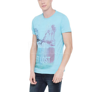 เสื้อยืดซับลิเมชั่นผ้าโพลีเอสเตอร์/คอตตอนเนื้อแน่น ดีไซน์ไม่ซ้ำใคร มีสินค้าในสต็อก สำหรับผู้ชาย พิมพ์โลโก้ตามสั่ง ระบายอากาศได้ดี แห้งเร็ว - Product Image 2