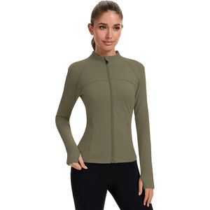 Veste de yoga ultra douce pour femme, sensation seconde peau, coupe ajustée, fermeture éclair, légère, pour la détente et l'entraînement - Product Image 4