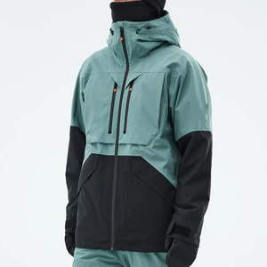 Chaqueta de Esquí Impermeable de Dos Tonos con Bloques de Color, Calidad Premium, 100% Poliéster, para Deportes de Invierno, Servicio OEM, con Cremallera y Aislamiento - Product Image 1