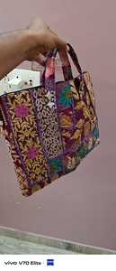Handmade Patchwork Embroidered <b>Laptop</b> Bag Vintage Ethnic Fabric <b>Sleeve</b> for Office Travel and Daily Use - Product Image 2