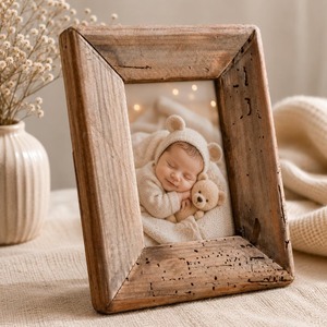 Cadre photo en bois artisanal pour la décoration de la pièce et les cadeaux, cadre photo élégant, cadres décoratifs, finition en bois naturel - Product Image 5