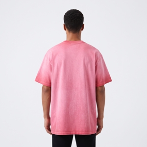 Camiseta de Hombre Oversize de Algodón 100% Liso, Estilo Urbano, con Logo Frontal Personalizado Serigrafiado, Cuello Redondo, Manga Corta, 220g, OEM - Product Image 2