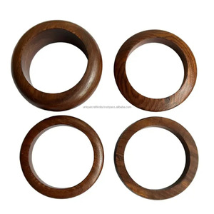 Ensemble de bracelets en bois de taille standard traditionnels | Bracelets en bois poli pour femmes bijoux ethniques cadeau de mode et tenue quotidienne - Product Image 3