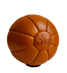 Ballons de médecine en cuir de haute qualité avec logo personnalisé pour la musculation, vente en gros - Product Image 3