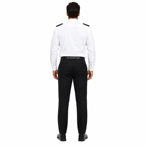 Conjunto de Camisa y Pantalón de Algodón Personalizado para Hombre, Uniforme de Seguridad Casual de Manga Larga con Epaulettes, Ropa de Trabajo Profesional para Guardias, Detección de Agujas - Product Image 2