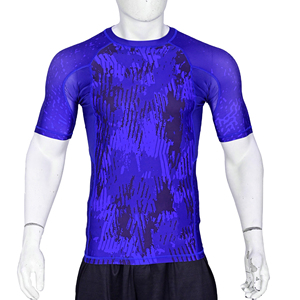 Haut de compression personnalisé pour homme à manches longues, sublimé, pour BJJ MMA, séchage rapide, respirant, pour la gym et le fitness - Product Image 6