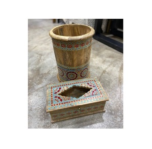 Aluminium Hammered Waste <b>Bin</b> <b>With</b> Tissue Box Customize Size And Shape Garbage <b>Bin</b> Dust <b>Bin</b> At Cheap Prices - Product Image 5