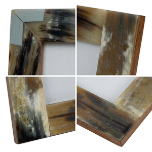 Marco de Fotos Hecho a Mano al por Mayor, Personalizado OEM ODM, con Incrustaciones de Cuerno Natural, Diseño de Bloques Rectangulares, DECORYUG - Product Image 3