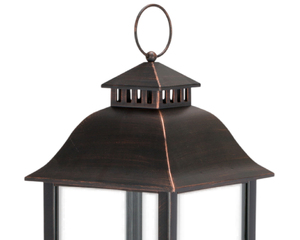 Farol Decorativo de Metal de Diseño Clásico con Acabado Cobre Antiguo, de Lujo, para Decoración del Hogar, Hecho a Mano y Personalizado - Product Image 2