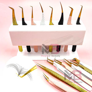 Pinces à cils de toutes formes, couleur unie, pour volume russe, outil de maquillage de haute qualité pour femmes, avec emballage personnalisé - Product Image 3