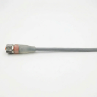 Connecteur de câble M12 personnalisé avec indicateur LED, 4 broches, 5 broches, étanche, mâle/femelle, pour capteur, actionneur, automatisation industrielle