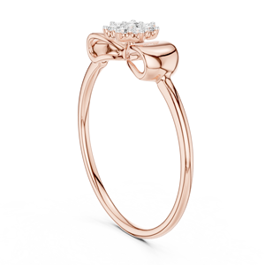 Anillo STARLACE con Diamante Cultivado en Laboratorio de Corte Brillante, Chapado en Rodio, Oro Rosa Sólido de 18 Quilates, para Compromiso, Fiestas, Eventos Glamurosos y Uso Diario - Product Image 2