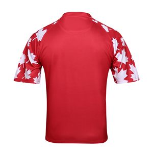 Camiseta de Fútbol de Canadá para Hombre, Manga Corta, Cuello Redondo, Estampado Sublimado, Poliéster que Absorbe la Humedad, Corte Atlético, Ropa Deportiva para Adultos - Product Image 3