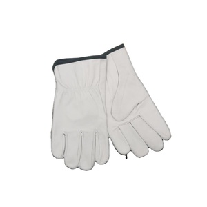 Guantes de Seguridad de Cuero Vacuno con Estampado Personalizado, Antideslizantes, para Jardinería, Industria, Trabajo, Color Blanco y Amarillo, para Conductor - Product Image 1