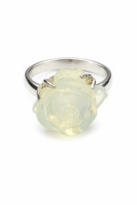 <b>Moon</b> <b>Stone</b> <b>Ring</b> in 92.5 Sterling Silver KLSR-12193 - Product Image 4