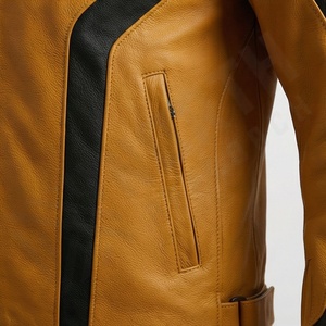 Chaqueta de Motociclista de Cuero Genuino para Hombre de la Mejor Calidad, Nueva Colección de Invierno, Chaquetas de Motocicleta con Protecciones Desmontables Personalizadas - Product Image 5