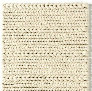 Tapis vintage moderne en laine, avec boucle naturelle, tressée à la main, accessoire de salon - Product Image 3