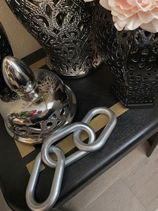 Cadena decorativa de resina epoxi hecha a mano para decoración moderna del hogar, cadena decorativa de resina epoxi de lujo para colgar en la pared. - Product Image 2
