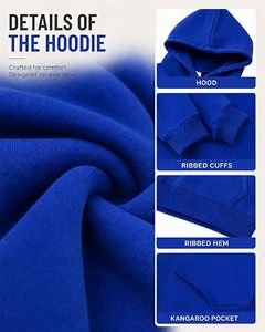 Sudadera con Capucha para Hombre, 100% Algodón, Invierno, con Forro Polar y Diseño Impermeable, Impresión Digital, Venta al Por Mayor - Product Image 6