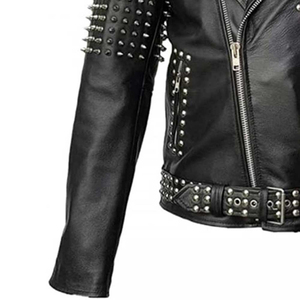 Chaquetas de Cuero Genuino Premium para Uso Diario con Costuras Resistentes, Chaqueta de Cuero para Mujer Estilo Biker, Alta Calidad - Product Image 2