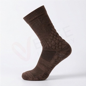 Chaussettes pour hommes, couleur unie, tricotées, épaisses, thermiques, pour l'hiver, usage quotidien, style classique, coton, polyester, élasthanne - Product Image 3