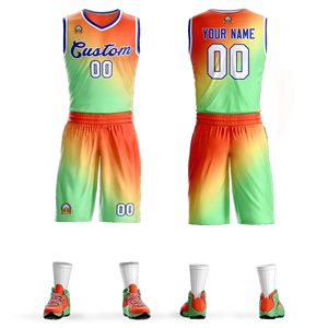 Uniformes de Baloncesto Personalizados para Hombre, Camisetas, Pantalones Cortos y Tops de Baloncesto Sublimados en Poliéster - Product Image 1