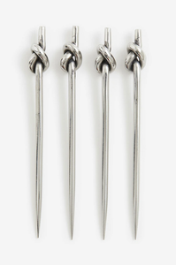 Palillos de Cóctel de Acero Inoxidable Premium con Mango Anudado, Palillos Reutilizables para Aperitivos y Catering - Product Image 5